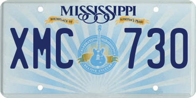 MS license plate XMC730