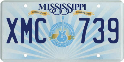 MS license plate XMC739