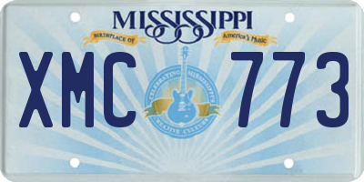 MS license plate XMC773