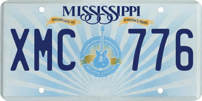 MS license plate XMC776
