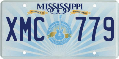MS license plate XMC779