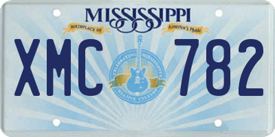 MS license plate XMC782