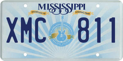 MS license plate XMC811