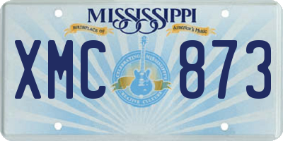 MS license plate XMC873