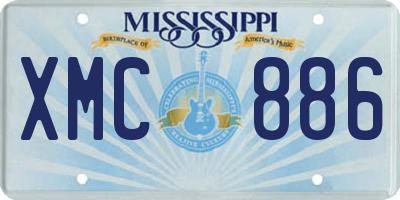 MS license plate XMC886