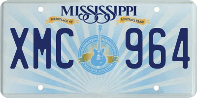 MS license plate XMC964
