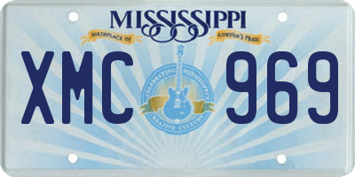 MS license plate XMC969