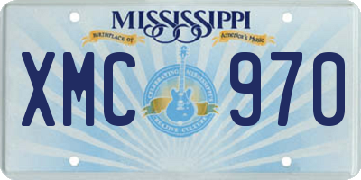 MS license plate XMC970