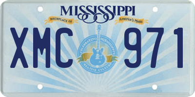 MS license plate XMC971
