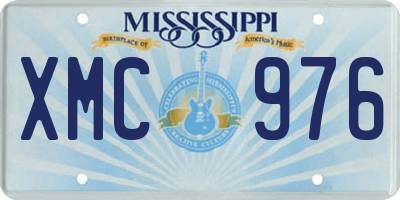 MS license plate XMC976