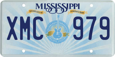 MS license plate XMC979