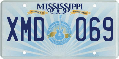 MS license plate XMD069