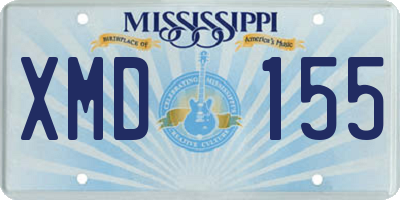 MS license plate XMD155