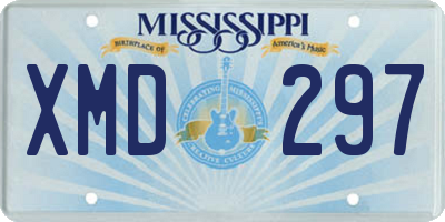 MS license plate XMD297