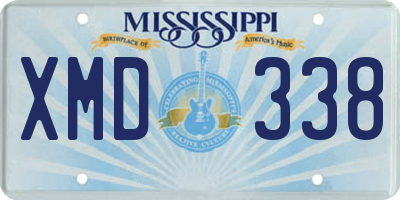 MS license plate XMD338