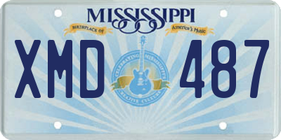 MS license plate XMD487