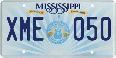 MS license plate XME050