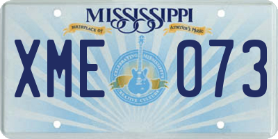 MS license plate XME073