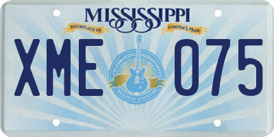 MS license plate XME075