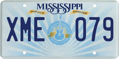MS license plate XME079