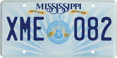 MS license plate XME082