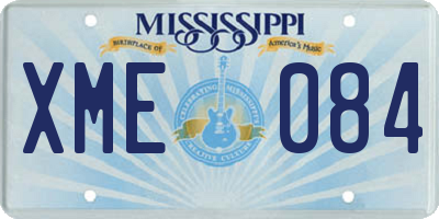 MS license plate XME084