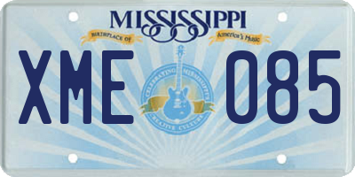 MS license plate XME085
