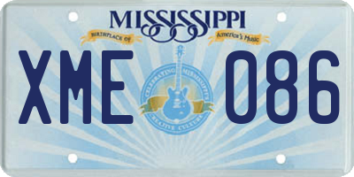 MS license plate XME086