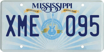 MS license plate XME095