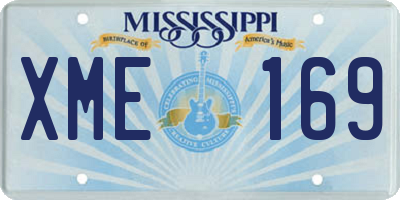MS license plate XME169