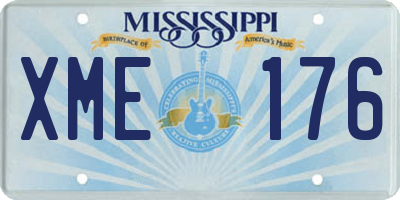 MS license plate XME176