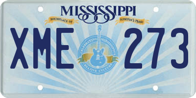MS license plate XME273