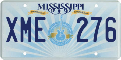 MS license plate XME276
