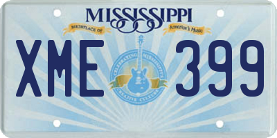 MS license plate XME399