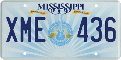 MS license plate XME436