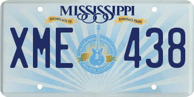 MS license plate XME438