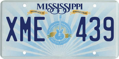 MS license plate XME439