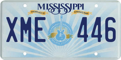 MS license plate XME446