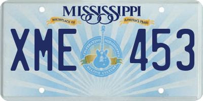 MS license plate XME453