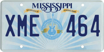 MS license plate XME464