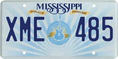 MS license plate XME485