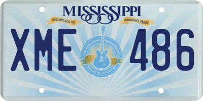 MS license plate XME486