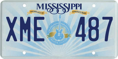 MS license plate XME487
