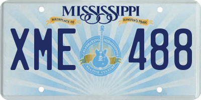 MS license plate XME488