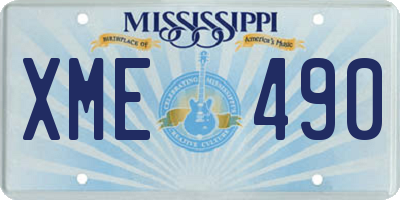 MS license plate XME490
