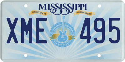 MS license plate XME495