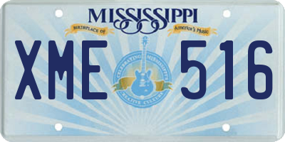 MS license plate XME516