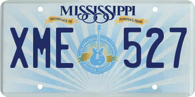 MS license plate XME527