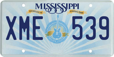 MS license plate XME539