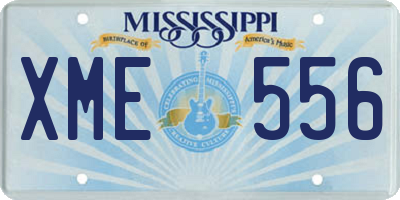 MS license plate XME556
